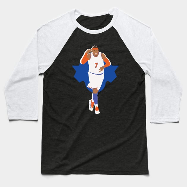 Carmelo Anthony "3 to the Dome" N.Y Knicks Baseball T-Shirt by Jackshun